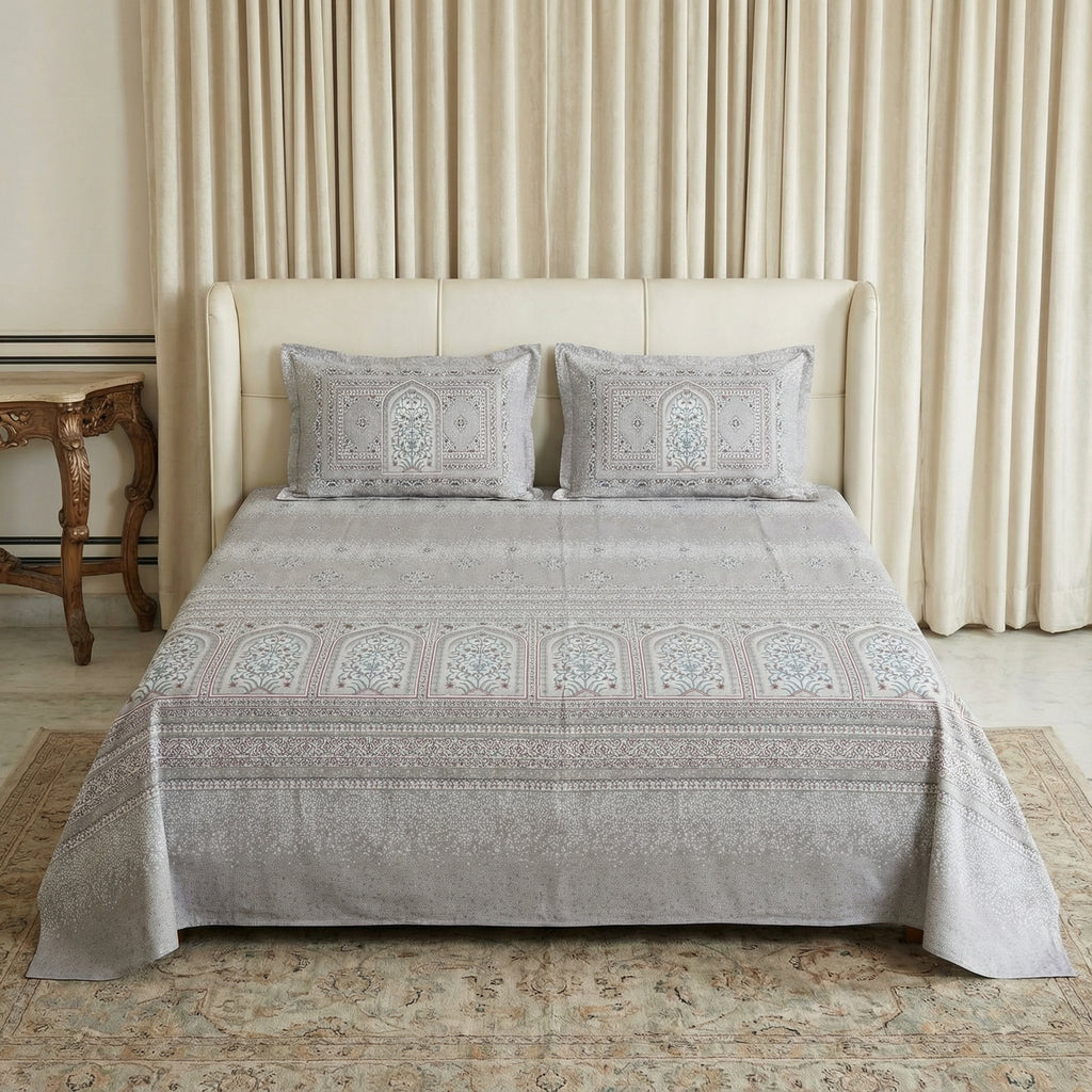 Jaipur Print Bedsheet – Queen Size | 100% Pure Cotton 350 TC