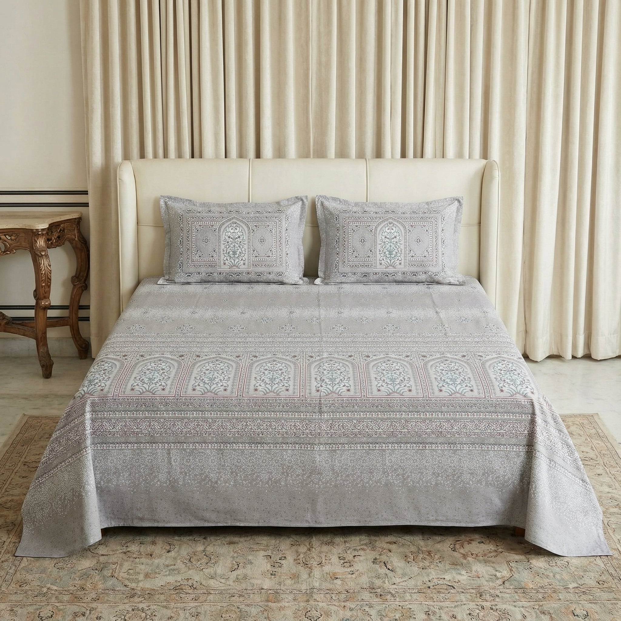 Jaipur Print Bedsheet – Queen Size | 100% Pure Cotton 350 TC