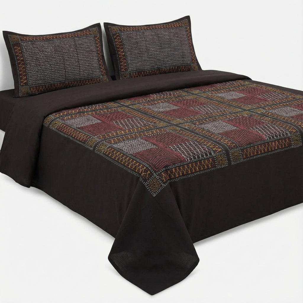 Ethnic Printed Bedsheet - Super King Size  | 100% Pure Cotton 300 TC