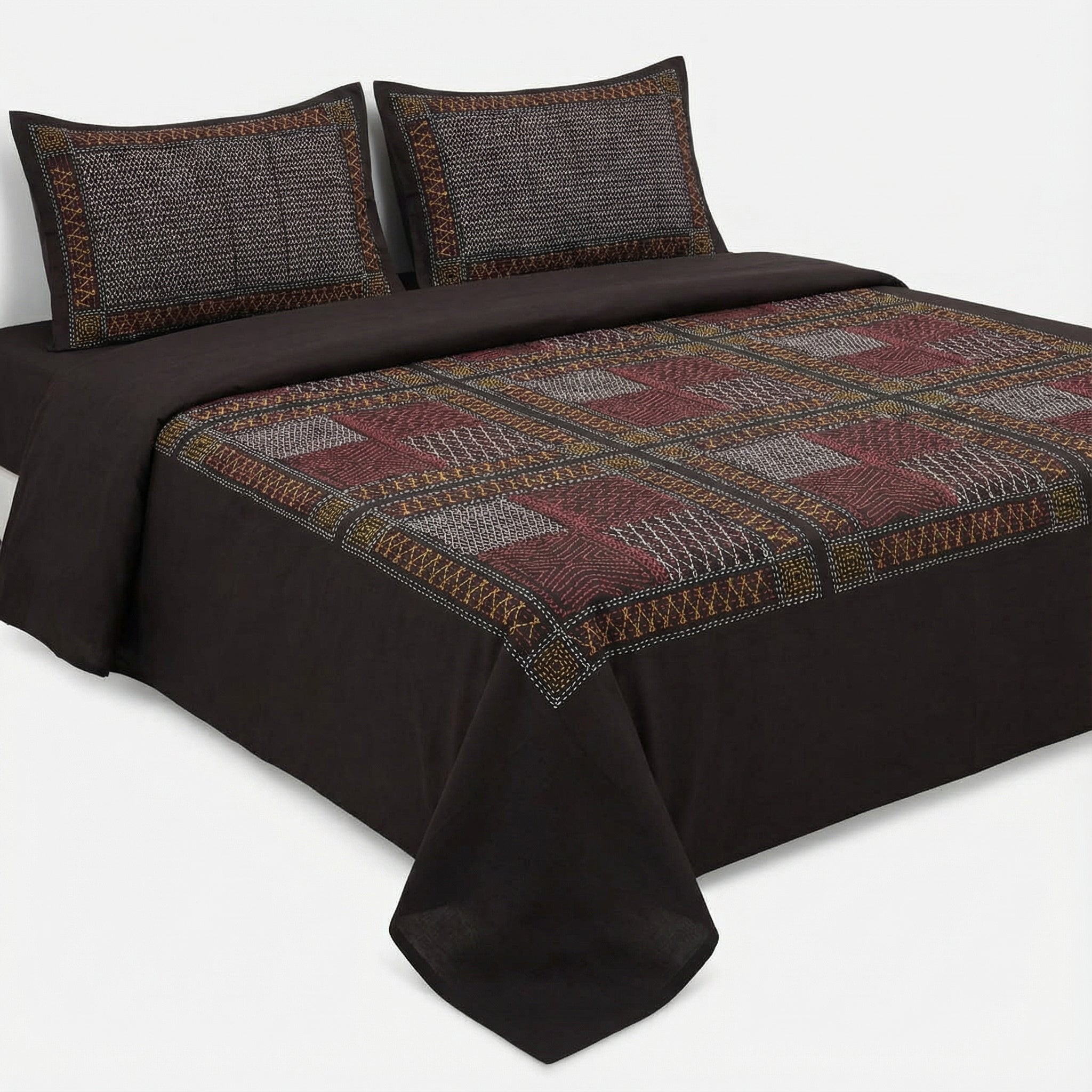 Ethnic Printed Bedsheet - Super King Size  | 100% Pure Cotton 300 TC