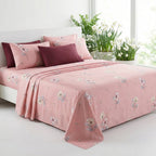 Dsence Elite Floral Bedsheet – Super King Size | 100% Pure Cotton 600 TC