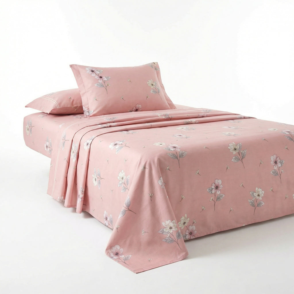 Dsence Elite Floral Bedsheet – Super King Size | 100% Pure Cotton 600 TC