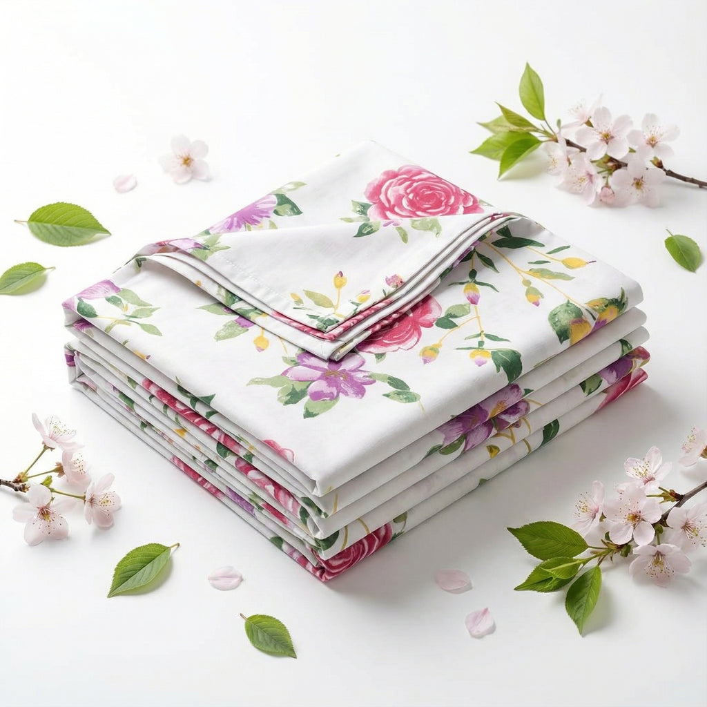 Floral collection - Super king size  | 100% pure cotton 600 TC