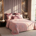 Dsence Elite Floral Bedsheet – Super King Size | 100% Pure Cotton 600 TC