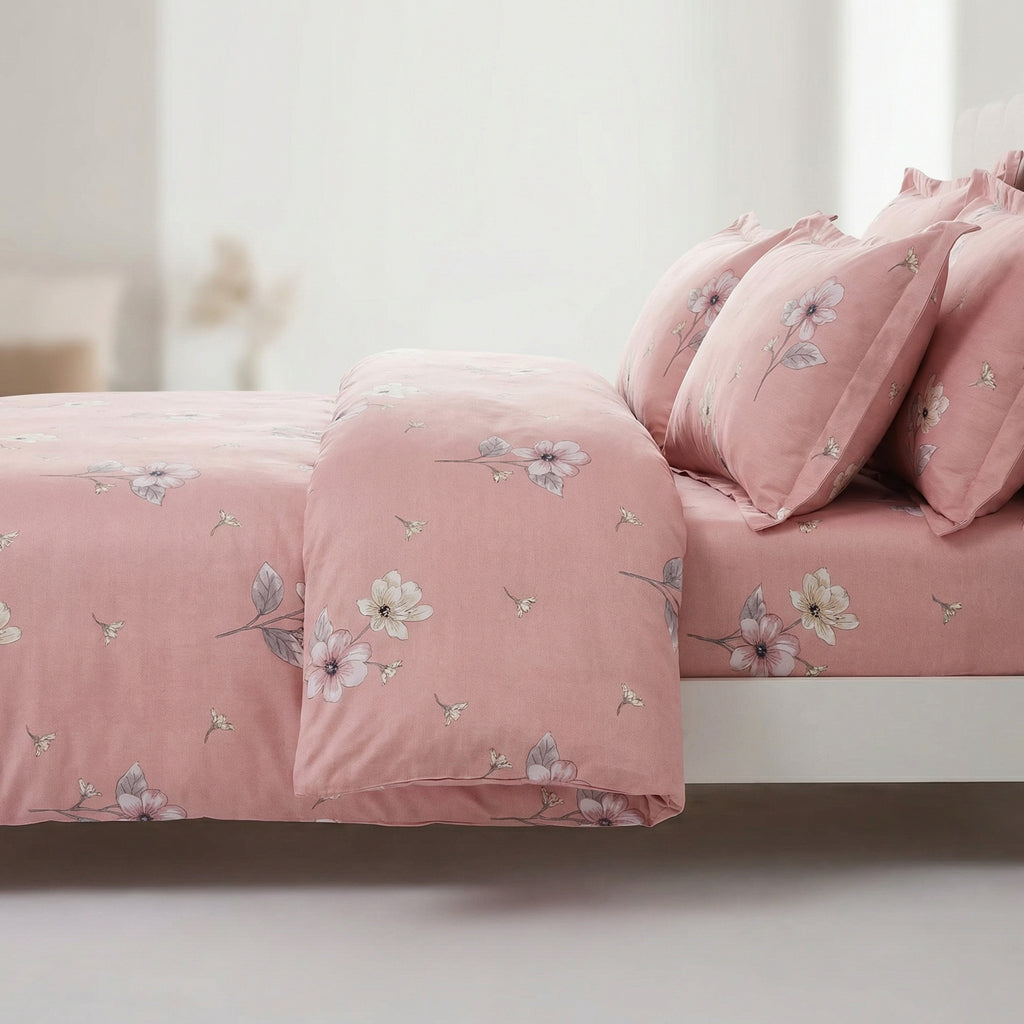 Dsence Elite Floral Bedsheet – Super King Size | 100% Pure Cotton 600 TC
