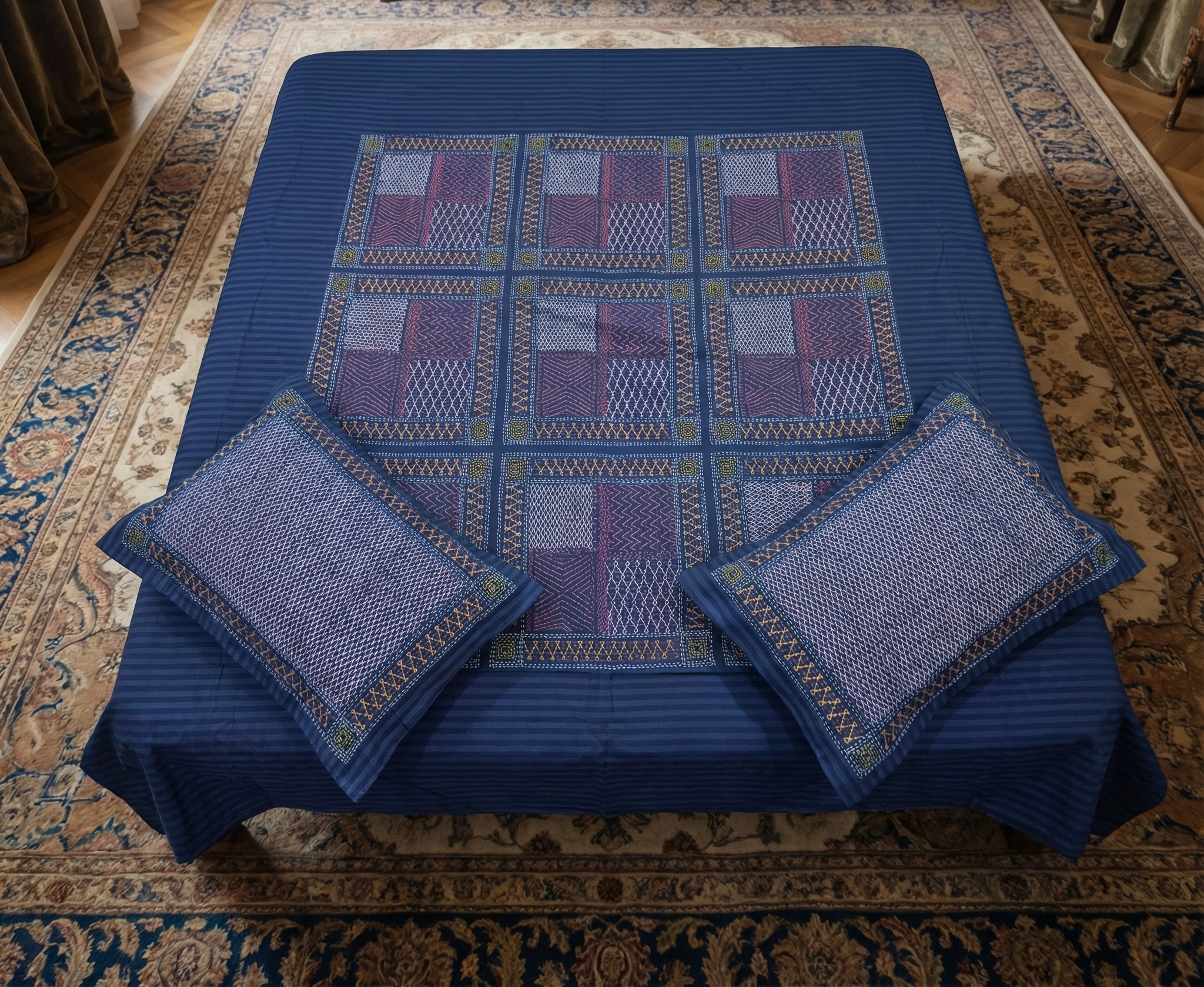Ethnic Printed Bedsheet - Super King Size | 100% Pure Cotton 300 TC