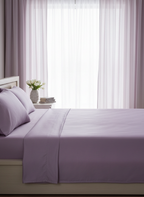 New Lilac Solid Bedsheet – Super King Size | 100% Pure Cotton