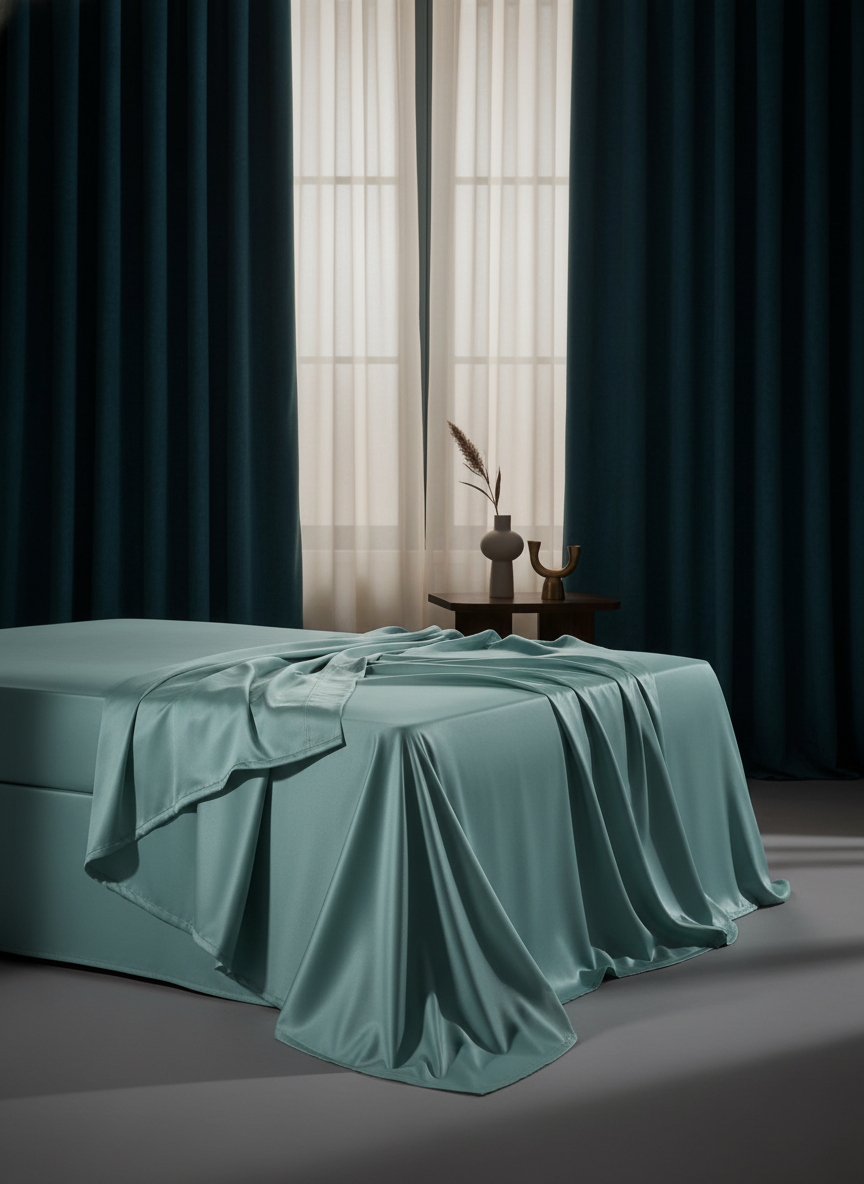 Mint Solid Bedsheet – Super King Size | 100% Pure Cotton