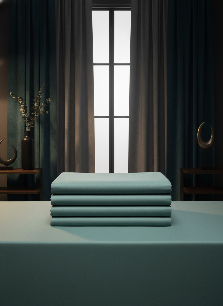 Mint Solid Bedsheet – Super King Size | 100% Pure Cotton