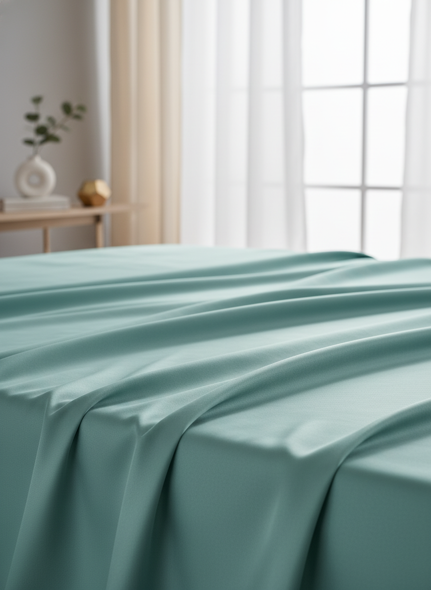 Mint Solid Bedsheet – Super King Size | 100% Pure Cotton