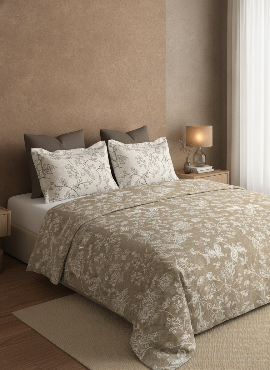 Blush & Bloom Collection - Queen size  | 100% pure cotton 340 TC