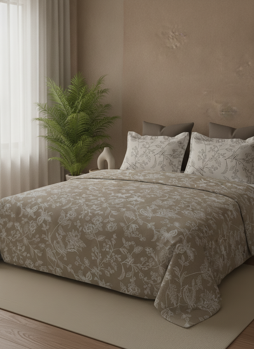 Blush & Bloom Collection - Queen size  | 100% pure cotton 340 TC