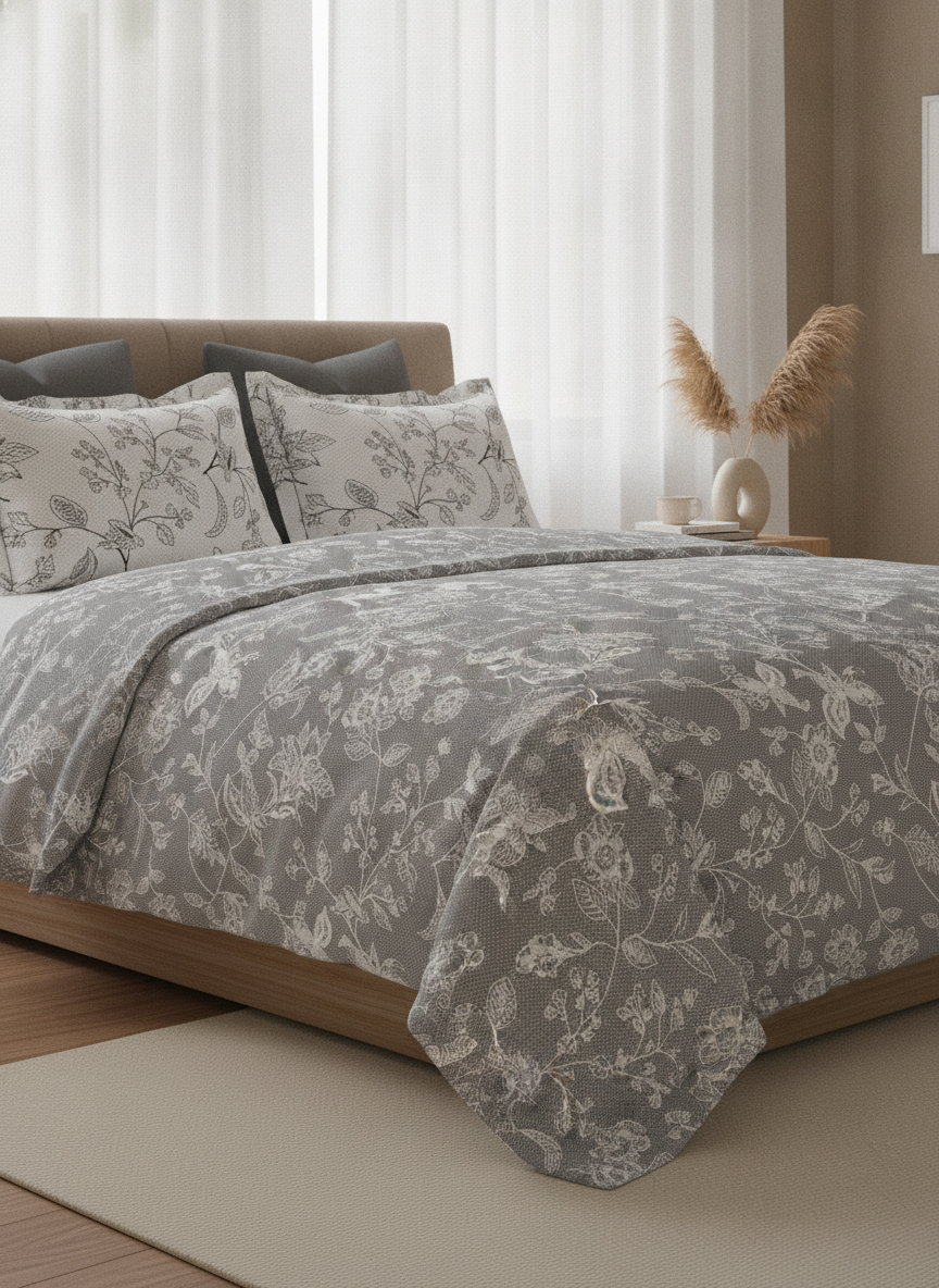 Blush & Bloom Collection - Queen size | 100% pure cotton 340 TC