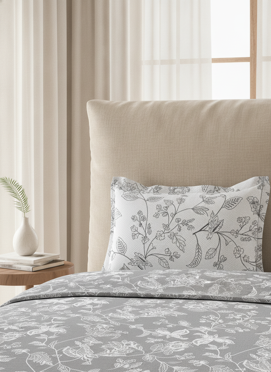 Blush & Bloom Collection - Queen size | 100% pure cotton 340 TC