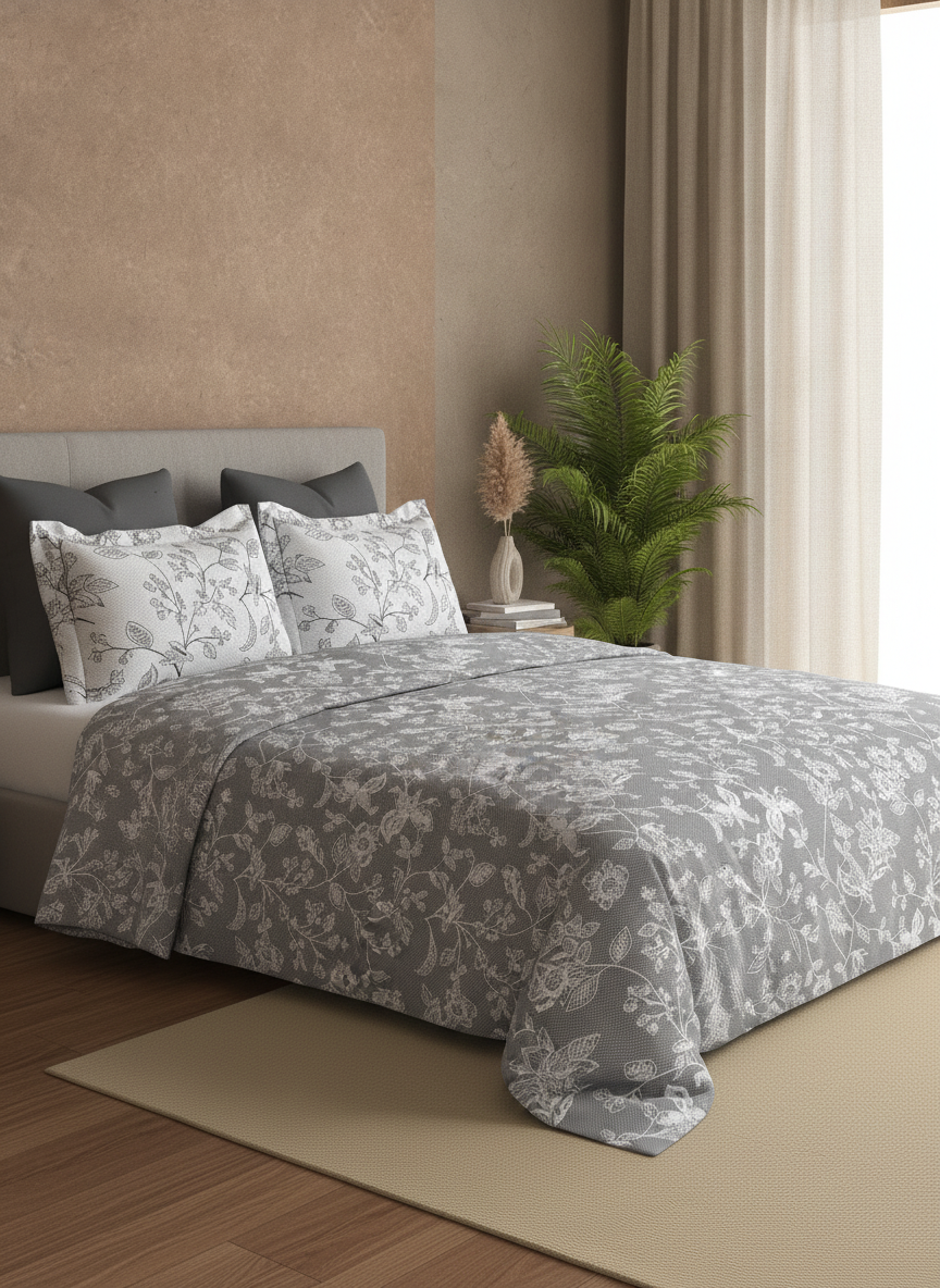 Blush & Bloom Collection - Queen size | 100% pure cotton 340 TC