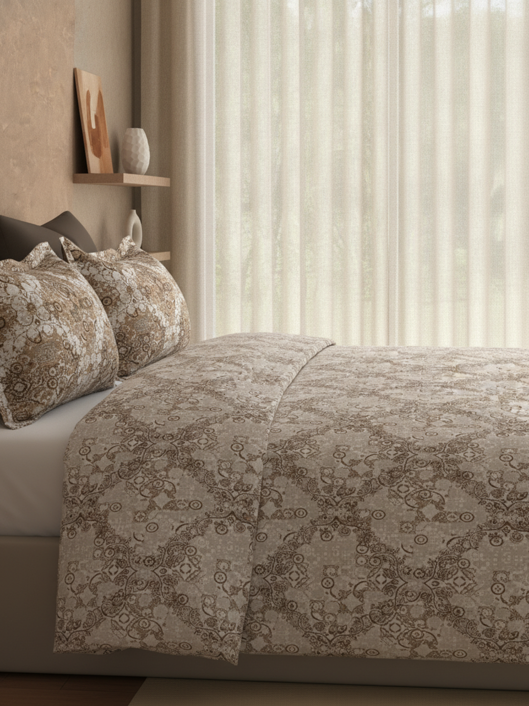 Blush & Bloom Collection - Queen size | 100% pure cotton 340 TC