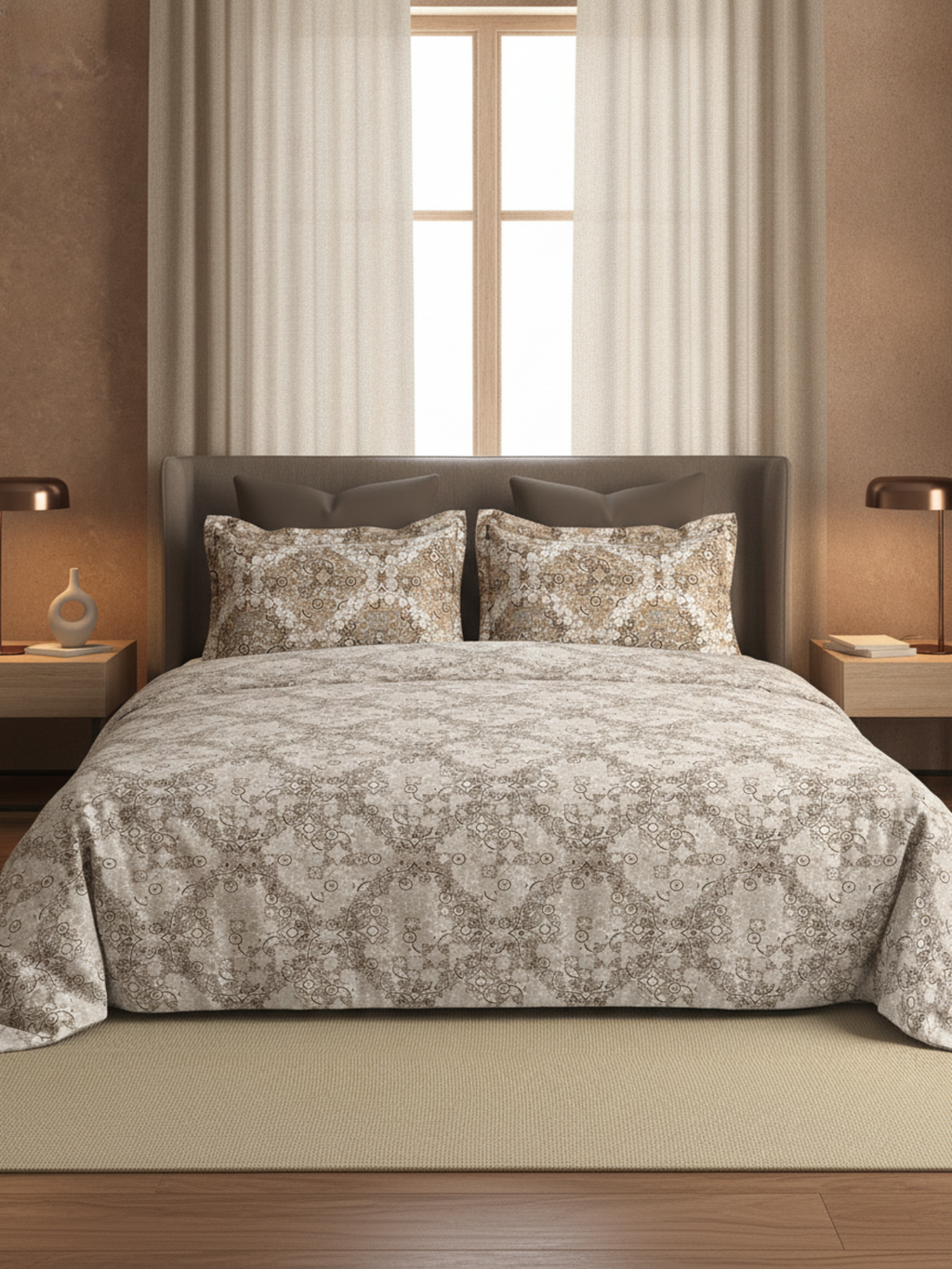 Blush & Bloom Collection - Queen size | 100% pure cotton 340 TC